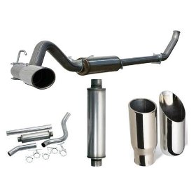 00-05 Ford Excursion 6.0L Power Stroke (Retains Cat) 409 Ss 4 Inch Aluminized Large Bore Exhaust System Hd