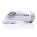 S&B Cast Aluminum Intake Elbow - White SAB76-1010